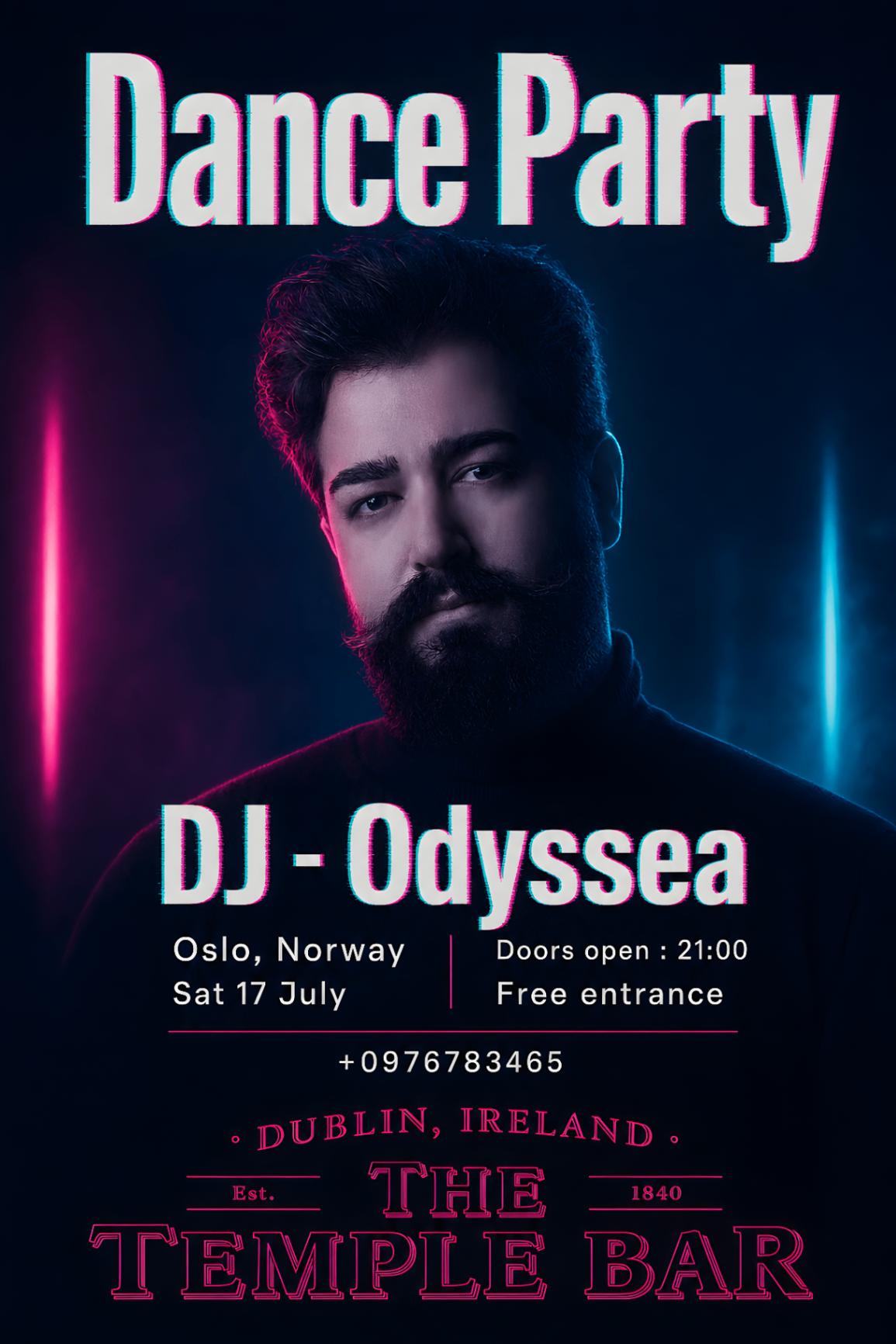 Event poster made with Postefly