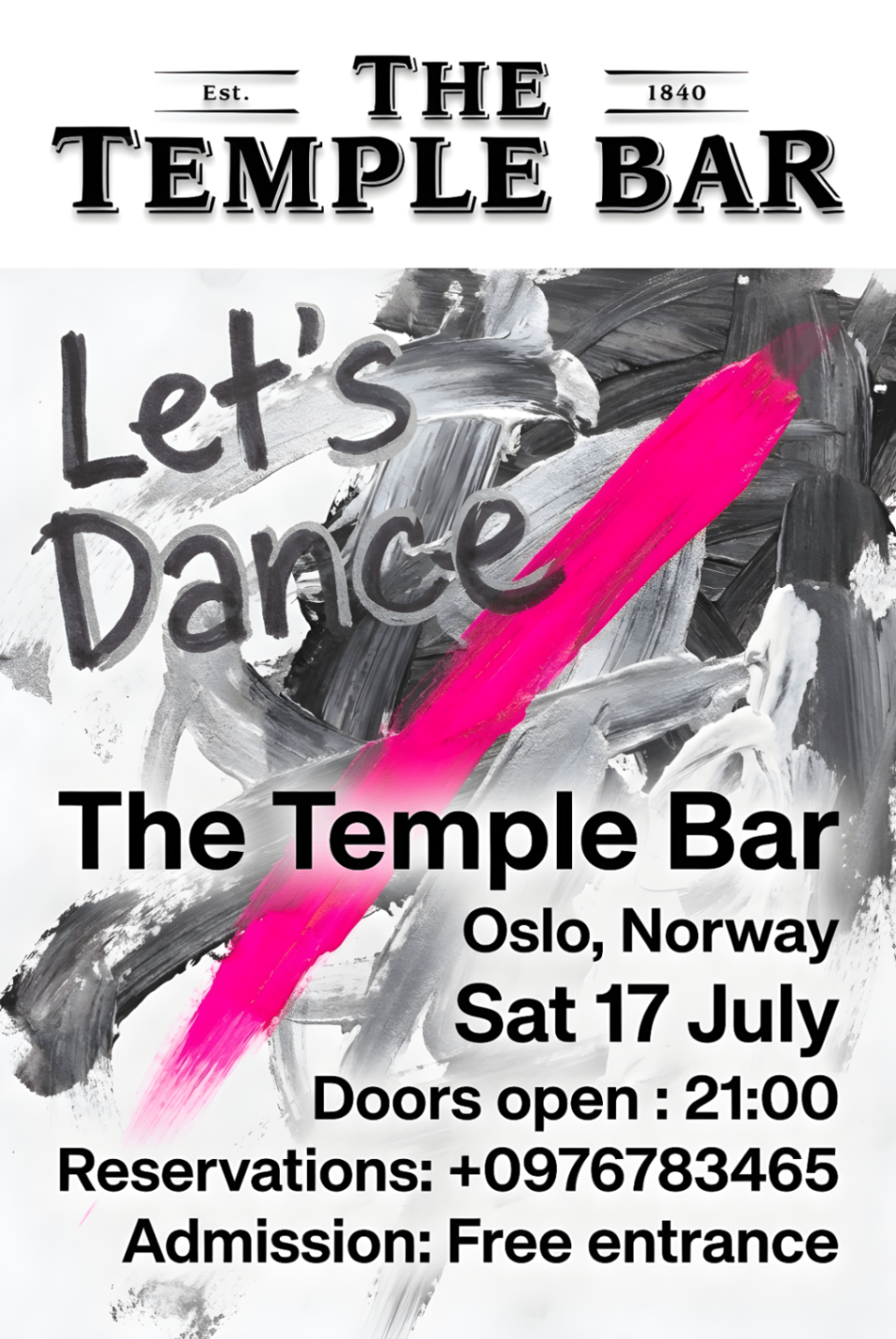 Event poster made with Postefly