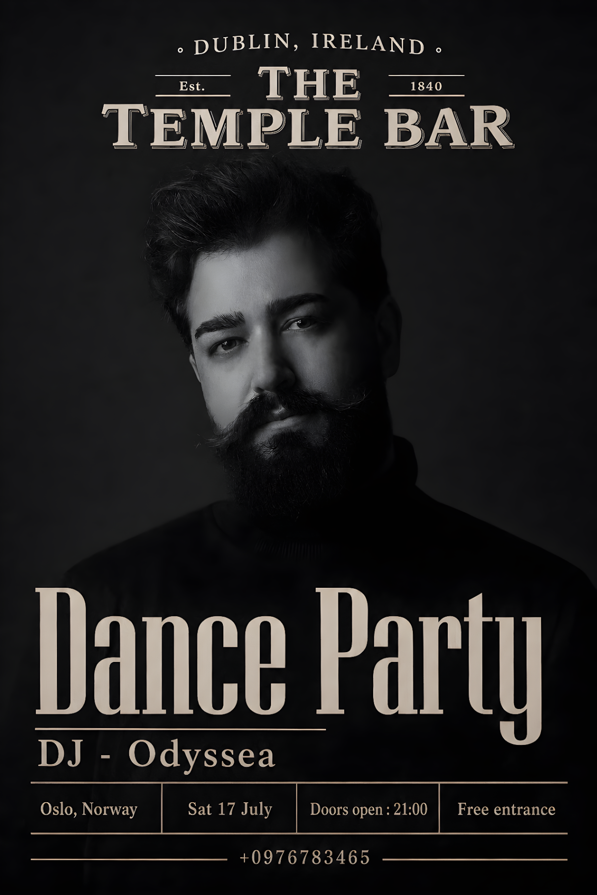Event poster made with Postefly